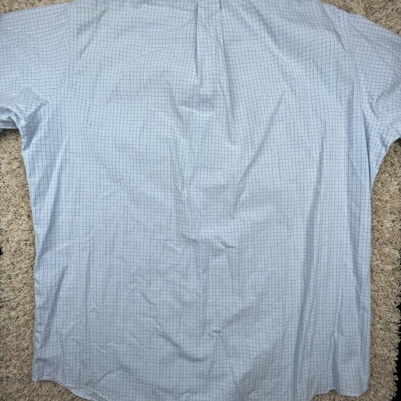 Brooks Brothers Button Up Dress Shirt 16.5 36 Blue Check Traditional Fit Cotton - Picture 10 of 10